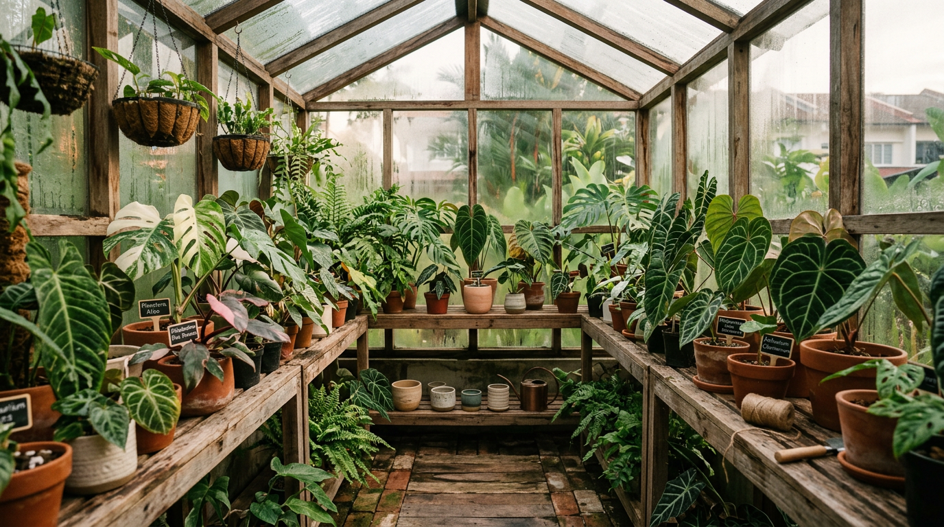 Aroid Society greenhouse